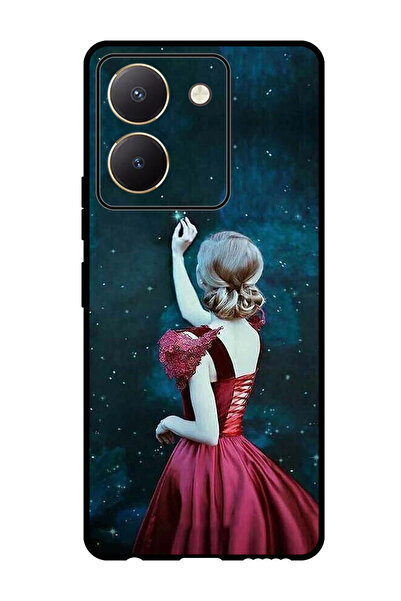 Theodor جراب واقٍ مضاد للخدش والصدمات لهاتف Vivo Y77t بتصميم فتاة نجمة مؤثرة