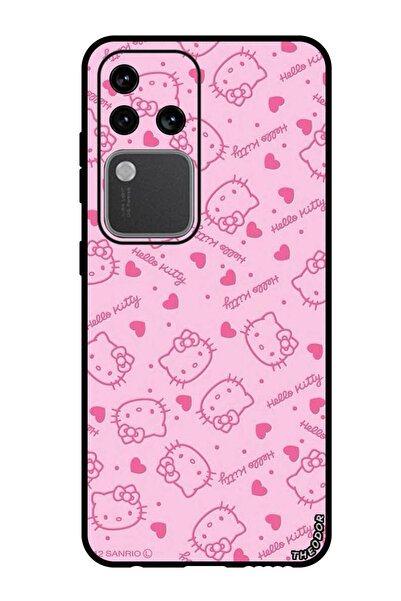 Theodor جراب واقٍ مضاد للخدش والصدمات لهاتف Vivo S18 Pro Hello Kitty