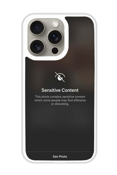 Theodor غطاء حماية لجهاز أبل آيفون 15 برو حساس (مصد أبيض)