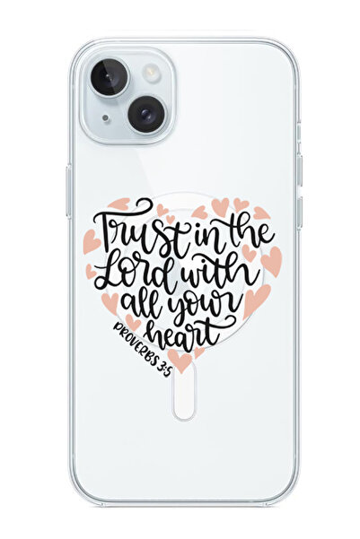 Theodor غلاف لهاتف iPhone 15 متوافق مع MagSafe، غطاء مقاوم للصدمات ثق في الرب...