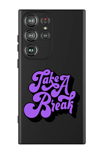 Theodor غطاء حماية من السيليكون السائل المقاوم للصدمات لهاتف سامسونج جالاكسي S24 ألترا (أسود) - خذ استراحة