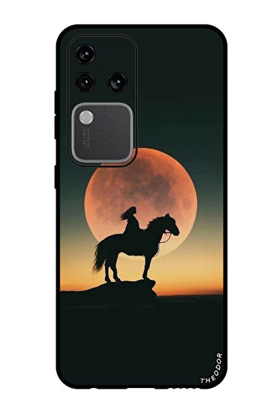 Theodor جراب واقٍ مضاد للخدش والصدمات لهاتف Vivo S18 Pro بتصميم غروب الشمس ال...