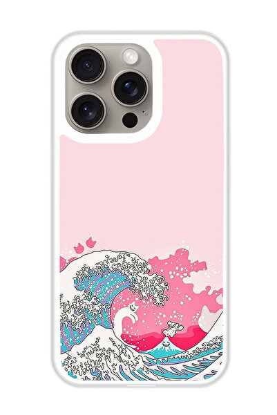 Theodor غطاء حماية لجهاز أبل آيفون 15 برو ماكس ويفز (مصد أبيض)