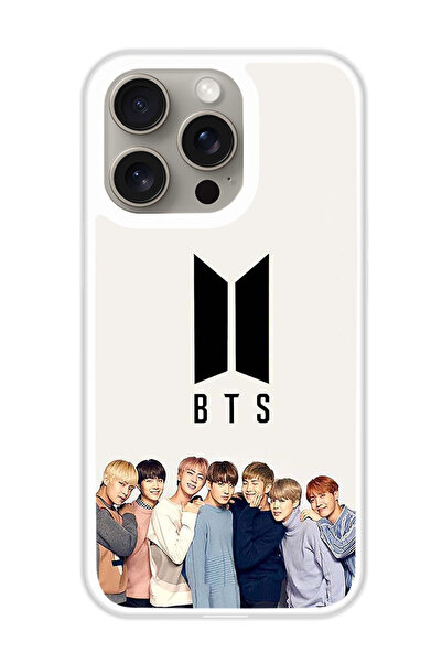 Theodor غطاء حماية لهاتف Apple IPHONE 15 Pro BTS Crew (مصد أبيض)
