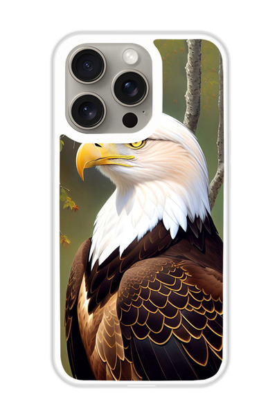 Theodor غطاء حماية لهاتف أبل آيفون 15 برو إيجل 3 (مصد أبيض)