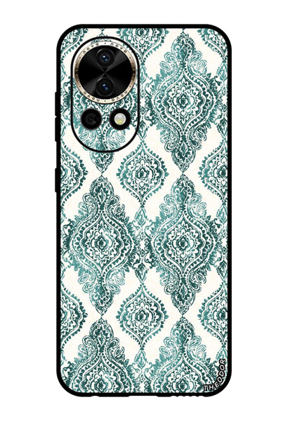 Theodor جراب واقٍ مضاد للخدش والصدمات لهاتف هواوي نوفا 12 برو بنقشة خضراء