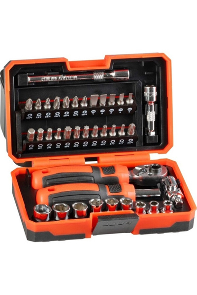 SGTT Mixed screwdriver and ratchet wrench set, 38 pieces of Cr-V bits and mag...