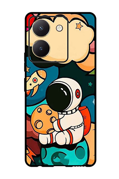 Theodor جراب واقٍ مضاد للخدش والصدمات لهاتف Vivo Y77t Astronaut Cheese
