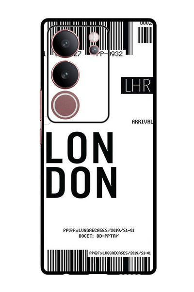 Theodor جراب واقٍ مضاد للخدش والصدمات لهاتف Vivo S17 - S17 Pro، بطاقة صعود لندن