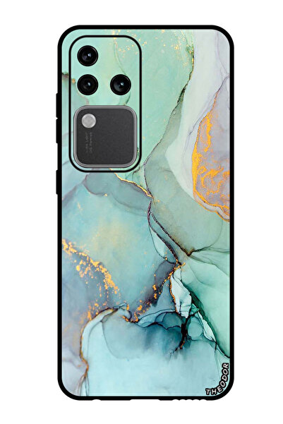 Theodor جراب واقٍ مضاد للخدش والصدمات لهاتف Vivo S18 Pro مع خطوط الشقوق