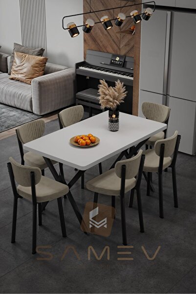 SAMEV ELMA MASA SANDALYE TAKIMI 80x140