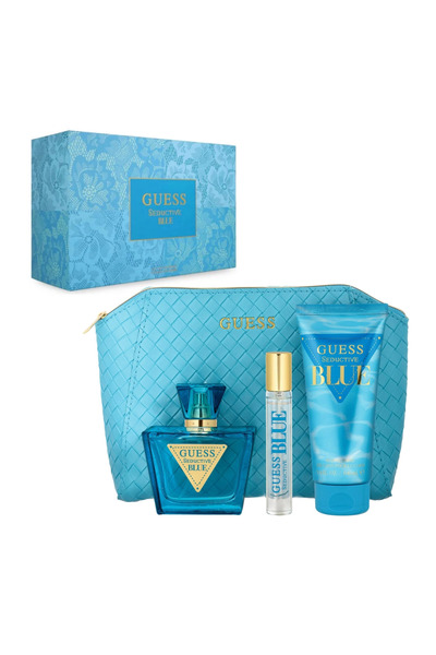 Guess Seductive Blue For Women Eau de Toilette 75 ml + 15 ml + Body Lotion 100 ml + Pouch