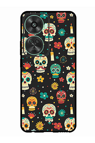 Theodor جراب واقٍ مضاد للخدش والصدمات لهاتف هواوي نوفا 11 إس إي بنقشة هيكل عظمي