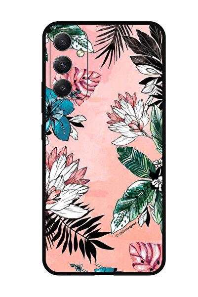 Theodor جراب واقٍ مضاد للخدش والصدمات لهاتف Samsung Galaxy A05s، زهور وأوراق