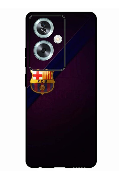 Theodor جراب واقٍ مضاد للخدش والصدمات لهاتف Oppo A79 5G بشعار برشلونة البسيط