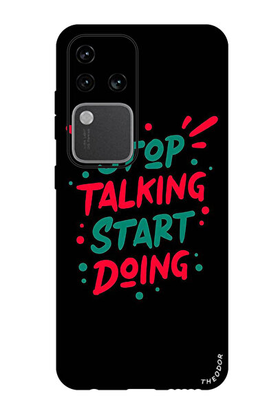 Theodor جراب واقٍ مضاد للخدش والصدمات لهاتف Vivo S18 Pro، توقف عن الكلام