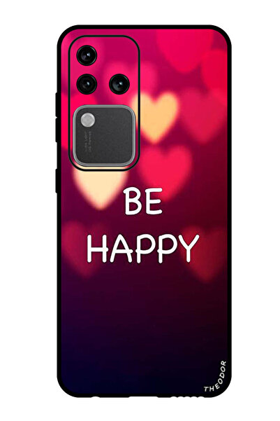 Theodor جراب واقٍ مضاد للخدش والصدمات لهاتف Vivo S18 Pro كن سعيدًا