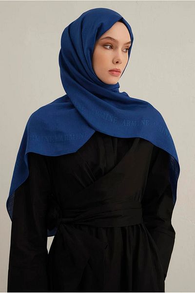 Armine Logo Border Cotton Silk Shawl 28