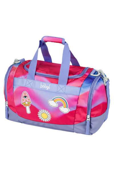 Baagl Kids sport bag Rainbow Red