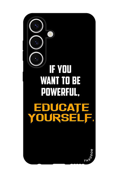 Theodor جراب واقٍ مضاد للخدش والصدمات لهاتف Samsung Galaxy S24 Plus ثقف نفسك