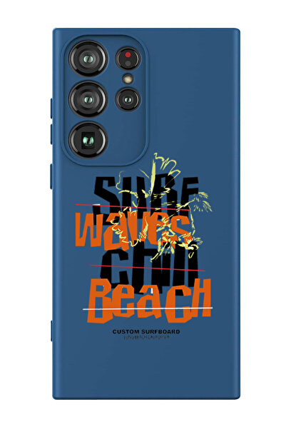 Theodor غطاء حماية سائل من السيليكون لهاتف سامسونج جالاكسي S24 ألترا (أزرق) -...