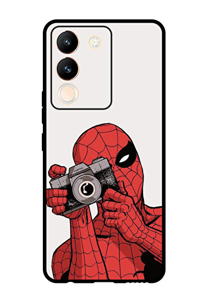 Theodor جراب واقٍ مضاد للخدش والصدمات لهاتف Vivo V29e Spiderman يلتقط صورة