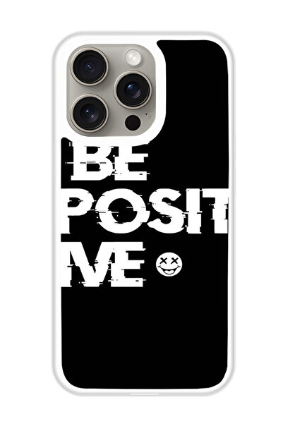 Theodor غطاء حماية لهاتف أبل آيفون 15 برو ماكس كن إيجابيًا (مصد أبيض)