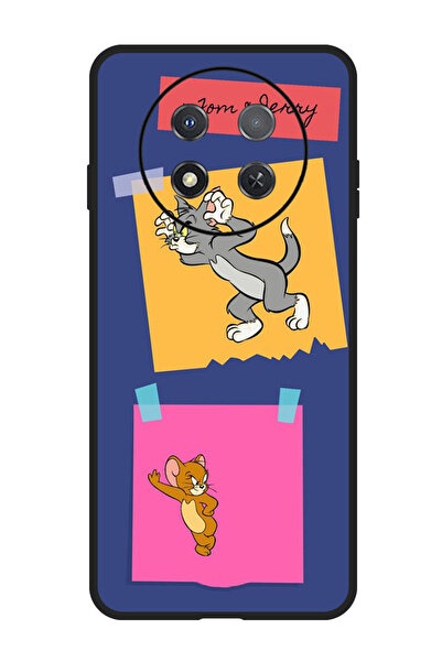 Theodor جراب واقٍ مضاد للخدش والصدمات لهاتف هواوي إنجوي 60X توم وجيري