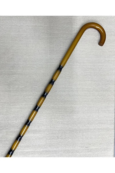 TTT Elegant Wooden Cane with Bamboo Pattern