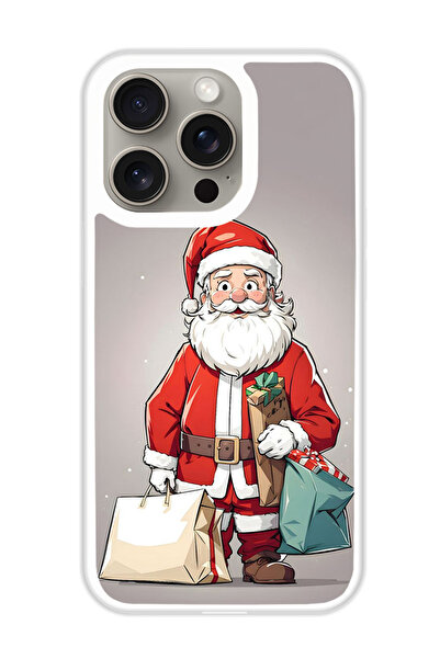 Theodor غطاء حماية لجهاز أبل آيفون 15 برو سانتا (مصد أبيض)