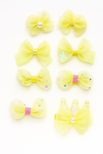 MakeWell Agrafe cu fluture cu mai multe flori, margarete, inimă