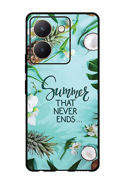 Theodor جراب واقٍ مضاد للخدش والصدمات لهاتف Vivo Y27s، صيف لا ينتهي أبدًا