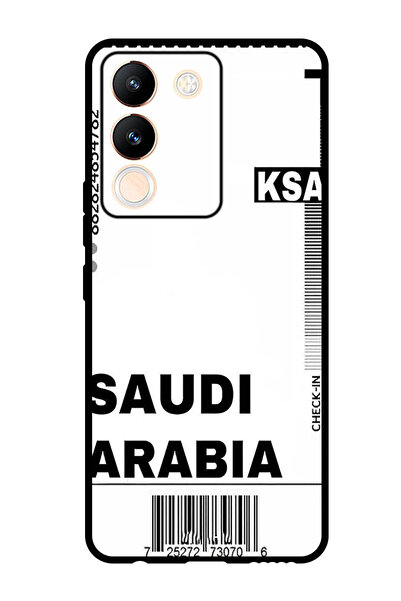 Theodor جراب واقٍ مضاد للخدش والصدمات لهاتف Vivo Y200، بطاقة صعود الطائرة الس...