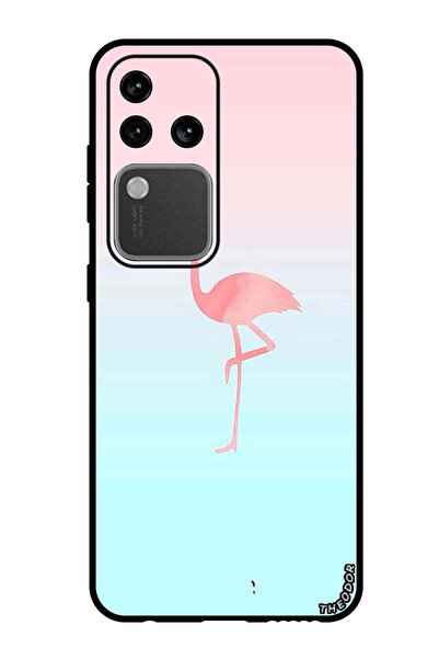 Theodor جراب واقٍ مضاد للخدش والصدمات لهاتف Vivo S18 Pro، بتصميم طائر الفلامن...