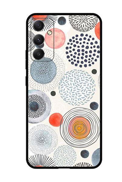 Theodor جراب واقٍ مضاد للخدش والصدمات لهاتف Samsung Galaxy A05s دوائر ملونة