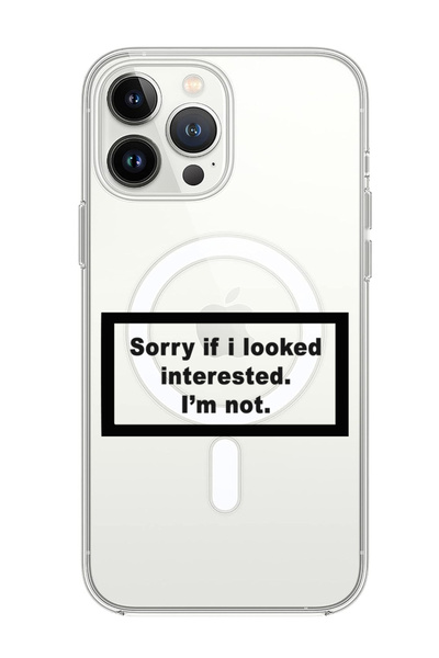 Theodor غلاف لهاتف iPhone 14 Pro مقاس 6.1 بوصة متوافق مع MagSafe، جراب مقاوم للصدمات أنا لست أسود