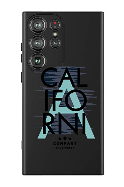 Theodor غطاء حماية سائل من السيليكون المقاوم للصدمات لهاتف سامسونج جالاكسي S24 ألترا (أسود) - كاليفورنيا بلاك