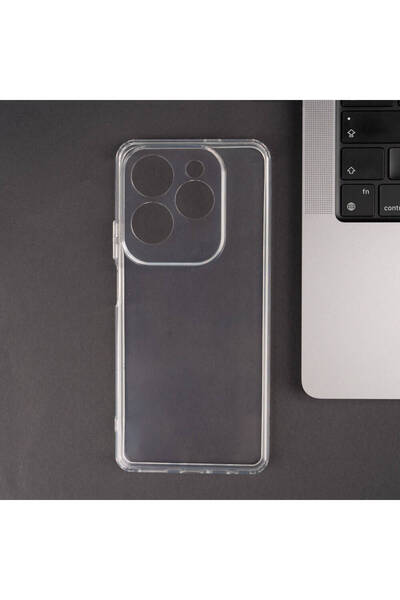 Nezih Case Infinix Hot 40 Pro Compatible Antishock Airbag Transparent Hard Cover with Corner and Camera Protection