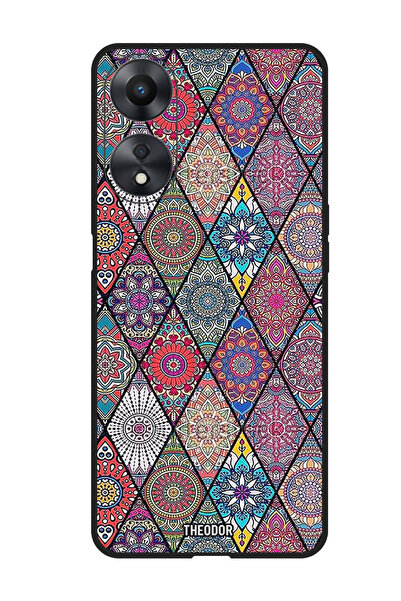 Theodor جراب واقٍ مضاد للخدش والصدمات لهاتف Oppo A1 5G فن ماندالا