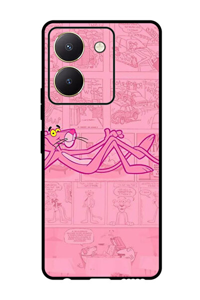 Theodor جراب واقٍ مضاد للخدش والصدمات لهاتف Vivo Y27s Pink Panther