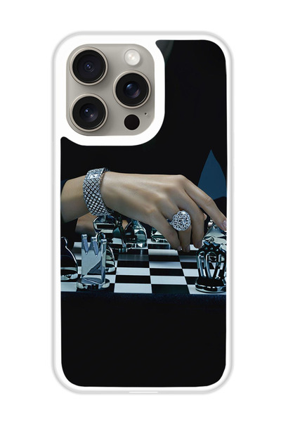 Theodor غطاء حماية لهاتف أبل آيفون 15 برو ماكس تشيس 1 (مصد أبيض)