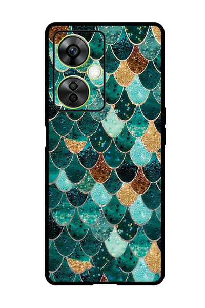 Theodor جراب واقٍ مضاد للخدش والصدمات لهاتف OnePlus Nord N30 بنمط خياشيم السمك