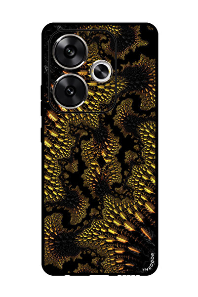 Theodor جراب حماية لهاتف شاومي ريدمي توربو 3 fractal_abstraction_sinuous