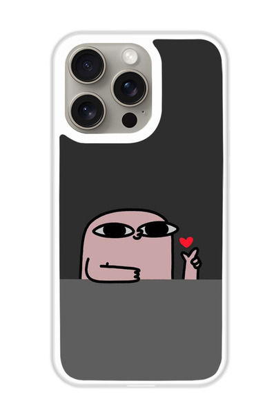 Theodor غطاء حماية لهاتف أبل آيفون 15 برو سناب (مصد أبيض)