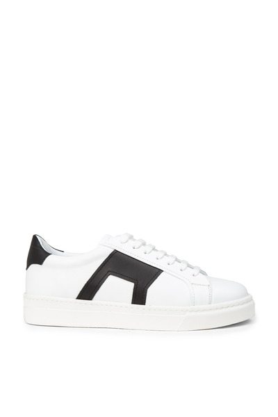 Deery Men's Genuine Leather White Sneaker Shoes