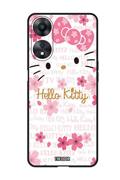 Theodor جراب واقٍ مضاد للخدش والصدمات لهاتف Oppo F23 5G Hello Kitty