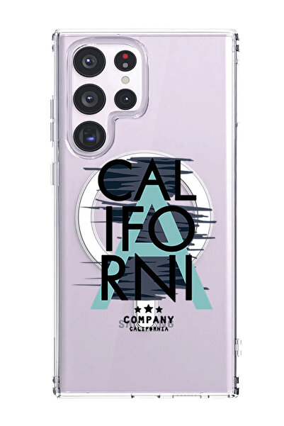 Theodor غلاف لهاتف Samsung Galaxy S23 Ultra متوافق مع MagSafe، غطاء مقاوم للصدمات، لون كاليفورنيا أسود