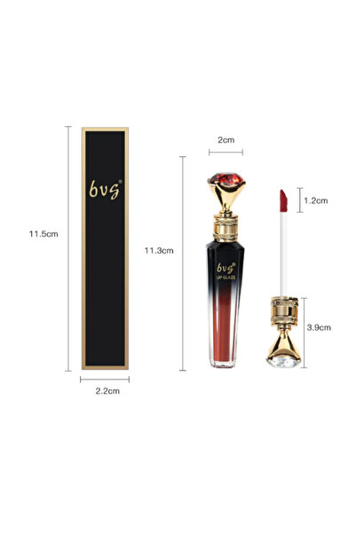 OEM Long-lasting matte liquid lipstick, with diamond wand, Red 01, 2.6 ml