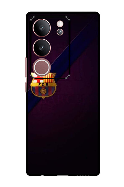 Theodor جراب واقٍ مضاد للخدش والصدمات لهاتف Vivo S17 - S17 Pro بشعار برشلونة ...