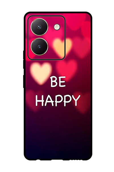 Theodor جراب واقٍ مضاد للخدش والصدمات لهاتف Vivo Y27s كن سعيدًا